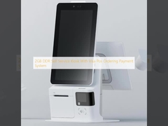 Kiosk tự phục vụ 2GB DDR với hệ thống thanh toán đặt hàng Visa Pos