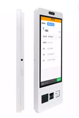 tự phục vụ đơn đặt hàng thanh toán màn hình cảm ứng máy quét mã vạch kiosk