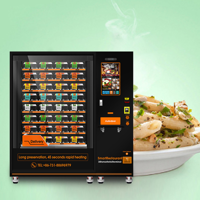 Máy bán thức ăn nóng tự động Chức năng làm nóng kiosk cho bữa trưa hộp