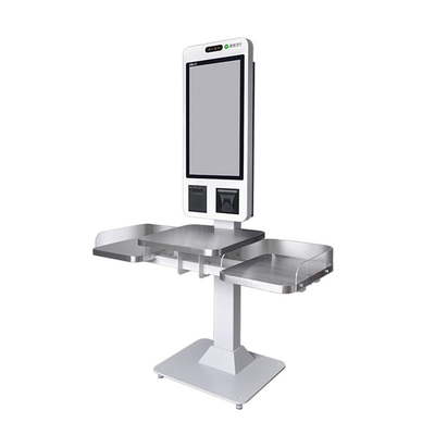 Tự phục vụ Đặt hàng Kiosk Thanh toán Hệ thống Pos Thu ngân Máy chấp nhận tiền mặt