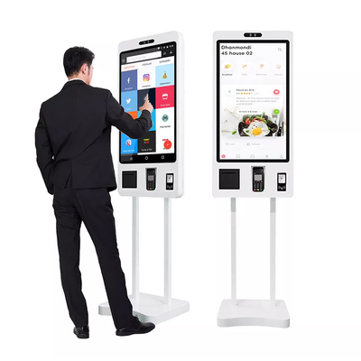 Máy tự thanh toán POS 21,5 inch Máy thanh toán tự phục vụ Kiosk đặt hàng cho KFC
