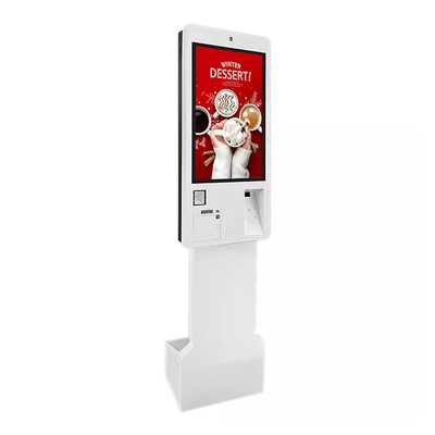 Đứng một mình Tự đặt vé Kiosk Máy dịch vụ Máy in vé thanh toán Bảng điều khiển máy tính