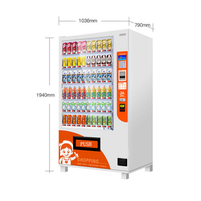 Máy bán hàng tự động 22 inch Kiosk cho đồ uống có kem 540 đơn vị
