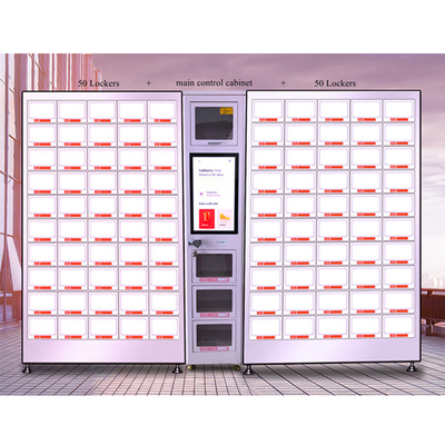Máy bán hàng tự động kết hợp đồ uống tự phục vụ với tủ khóa Dung tích lớn
