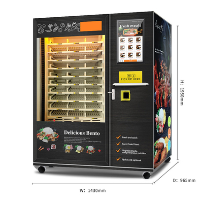 Máy bán thức ăn nóng tự động Kiosk tự phục vụ thực phẩm đông lạnh