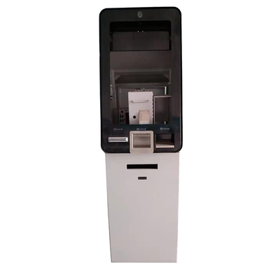 Máy ATM ngân hàng camera 2.7 '' CMOS RFID với máy chấp nhận tiền mặt màn hình cảm ứng kép