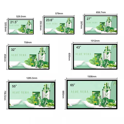 Bảng thực đơn bảng hiệu kỹ thuật số treo tường 43 inch Màn hình quảng cáo màn hình LCD