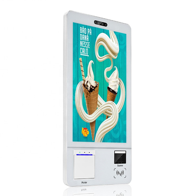 Máy thanh toán kiosk tự đặt hàng treo tường 32 inch cho nhà hàng