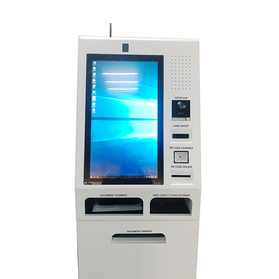 Kiosk tự phục vụ in 19 inch A4 trên sàn với máy quét tài liệu