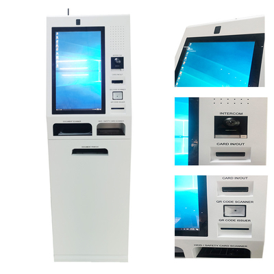 Kiosk tự phục vụ in 19 inch A4 trên sàn với máy quét tài liệu