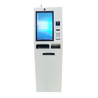 Kiosk tự phục vụ in 19 inch A4 trên sàn với máy quét tài liệu