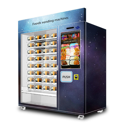 Kiosk máy bán hàng tự động có hoa văn tùy chỉnh cho hộp đồ uống thực phẩm