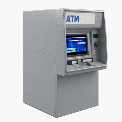 Máy rút tiền ATM màu tùy chỉnh với màn hình cảm ứng đa điểm LCD 15 ''