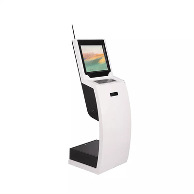 Màn hình quảng cáo LCD đứng trên sàn Máy đọc thẻ IC Kiosk tự phục vụ cho trong nhà