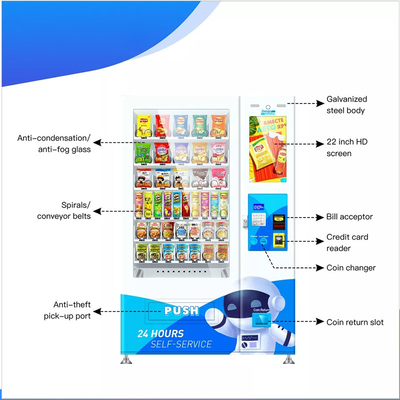 Máy bán hàng tự động cho cà phê trà sữa tùy chỉnh Kiosk đặc biệt 19 inch được lắp đặt trong các tòa nhà phòng ban hoặc văn phòng