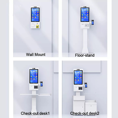 Trung tâm mua sắm Máy bán hàng tự động Kiosk tự thanh toán với đầu đọc thẻ tín dụng