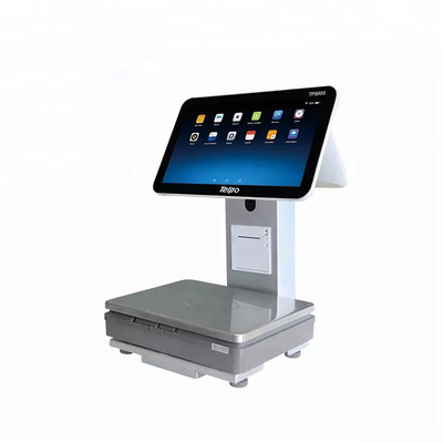 Trọng lượng kỹ thuật số Máy tính tiền Cân màn hình cảm ứng điện tử Hệ thống Kiosk Pos