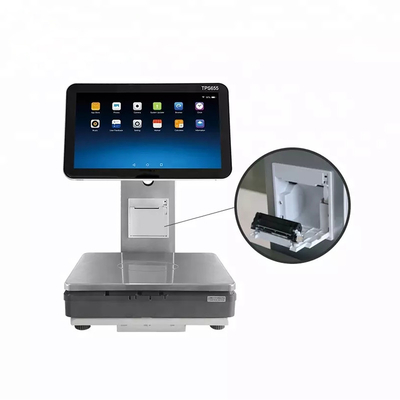 Trọng lượng kỹ thuật số Máy tính tiền Cân màn hình cảm ứng điện tử Hệ thống Kiosk Pos