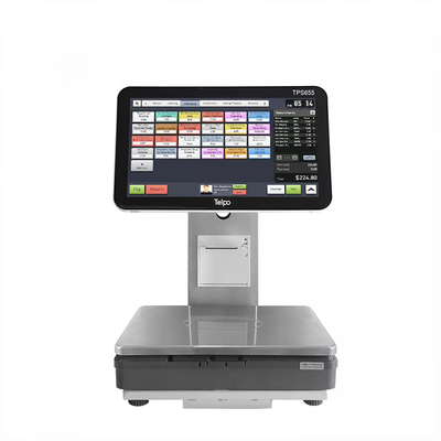 Trọng lượng kỹ thuật số Máy tính tiền Cân màn hình cảm ứng điện tử Hệ thống Kiosk Pos