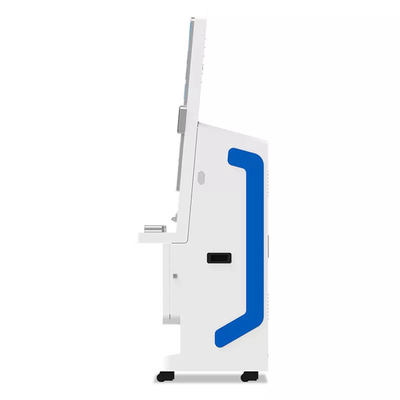Màn hình 32&quot; Thanh toán tự phục vụ Kiosk chấm công Thiết bị đầu cuối nhận dạng khuôn mặt với hệ thống đo nhiệt độ