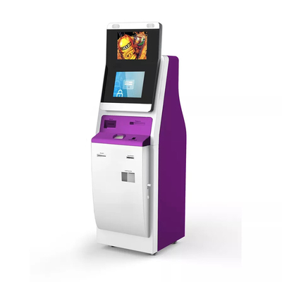 CPU I3 120G Máy rút tiền ATM Màn hình cảm ứng kép Kiosk tự phục vụ