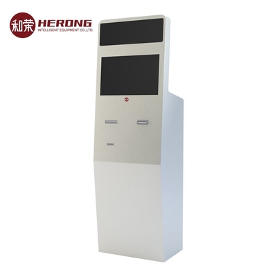 Kiosk tự phục vụ màn hình kép với tiêu chuẩn công nghiệp tài chính quốc tế