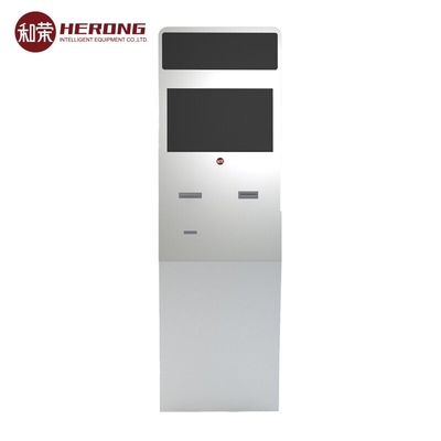 Kiosk tự phục vụ màn hình kép với tiêu chuẩn công nghiệp tài chính quốc tế