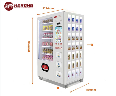 Đồ ăn ngay lập tức uống tự bán Kiosk thanh toán không tiền mặt