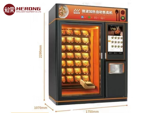 Máy bán hàng tự động 220V Kiosk tủ lạnh lò vi sóng Sưởi ấm quán cà phê Cam Đen giao hàng trơn tru