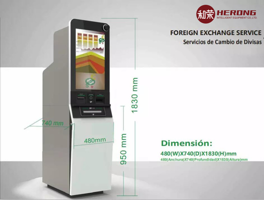 Máy đổi tiền hoàn toàn tự động Máy phát đa phương tiện trái phải
