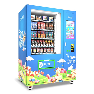 Máy bán hàng tự động cho kem ẩm thực đông lạnh Máy vận chuyển tự trả