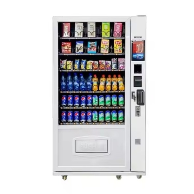 Máy bán hàng tự phục vụ cho thực phẩm 24 giờ trực tuyến Điện vận hành máy vận chuyển Kiosk