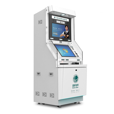 Máy rút tiền ngân hàng tự động Atm 19 inch Màn hình kép Thẻ ngân hàng tự phục vụ