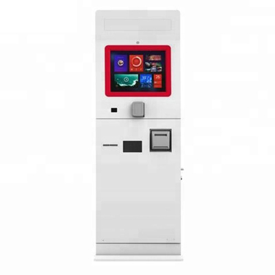 Tiền sảnh Khách sạn tự phục vụ Máy kiểm tra trong kiosk Atm với màn hình cảm ứng LED
