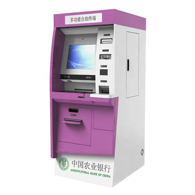 Máy rút tiền ATM ngân hàng rút tiền kiosk với đầu đọc thẻ và máy rút tiền