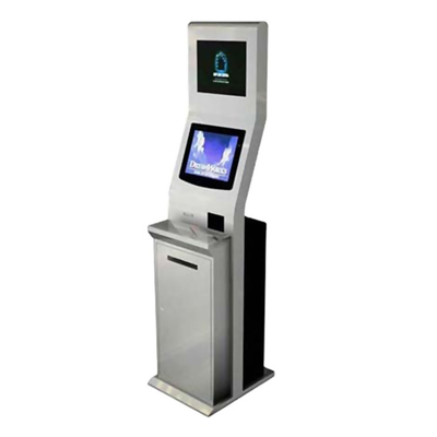 Máy nhận tiền mặt kiosk thanh toán bằng màn hình cảm ứng SAW / IR ngoài trời