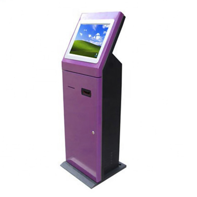 Máy nhận tiền mặt kiosk thanh toán bằng màn hình cảm ứng SAW / IR ngoài trời