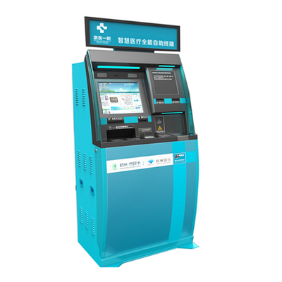 Kiosk bán vé máy bay tự phục vụ Thiết bị có đầu đọc thẻ ngân hàng và tiền mặt
