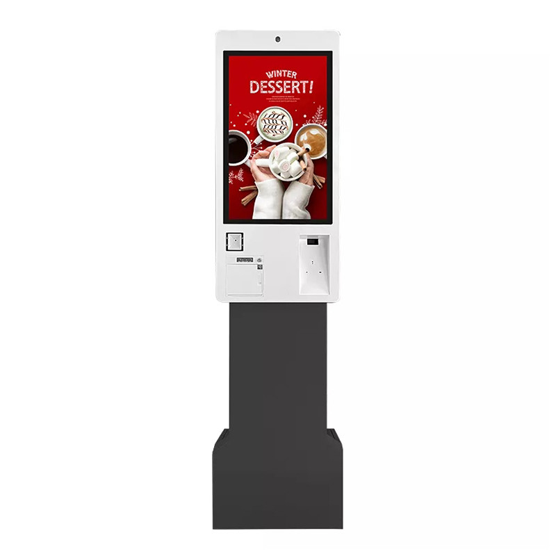 Đứng một mình Tự đặt vé Kiosk Máy dịch vụ Máy in vé thanh toán Bảng điều khiển máy tính