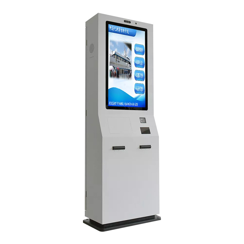 Hàng đợi Máy in Biên lai tự thanh toán Máy rút thẻ Kiosk Máy rút thẻ 32 inch Màn hình cảm ứng