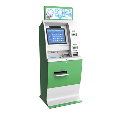 Kiosk tự động hóa ngân hàng đổi tiền ODM RS232 với máy in và máy quét