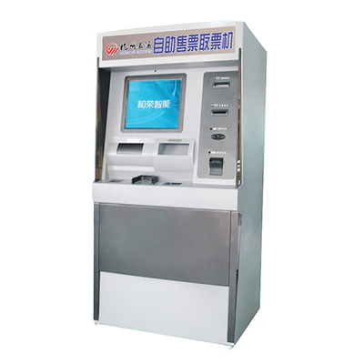 Kiosk bán vé máy bay tự phục vụ Thiết bị có đầu đọc thẻ ngân hàng và tiền mặt
